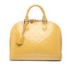 Louis Vuitton Monogram Vernis Alma PM Yellow