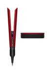 Dyson Airstrait Straightener Red Velvet Gold