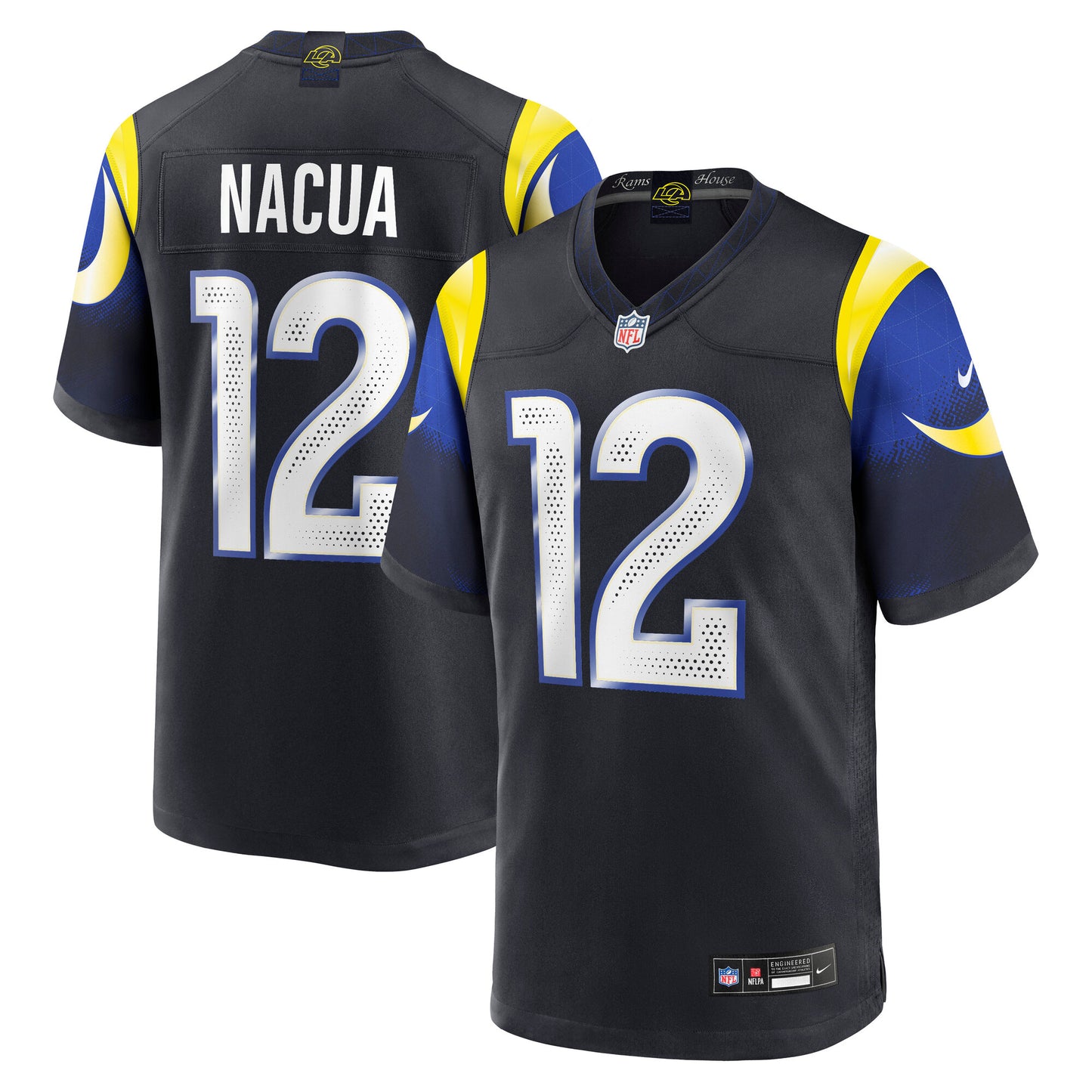 Puka Nacua Los Angeles Rams Nike 2025 Rivalries Collection Game Jersey - Midnight Blue