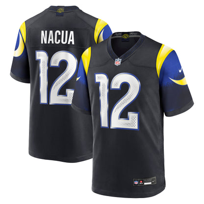 Puka Nacua Los Angeles Rams Nike 2025 Rivalries Collection Game Jersey - Midnight Blue
