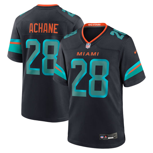 Miami Dolphins Nike Game Rivalry Jersey - Pitch Blue - De'von Achane - Mens