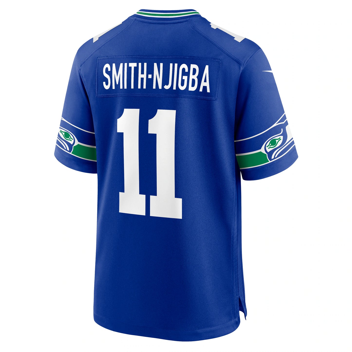 Jaxon Smith-Njigba Seattle Seahawks Nike Throwback Player Game Jersey - Royal Blue