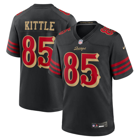 San Francisco 49ers Nike Game Rivalry  Jersey - Black - George Kittle - Mens