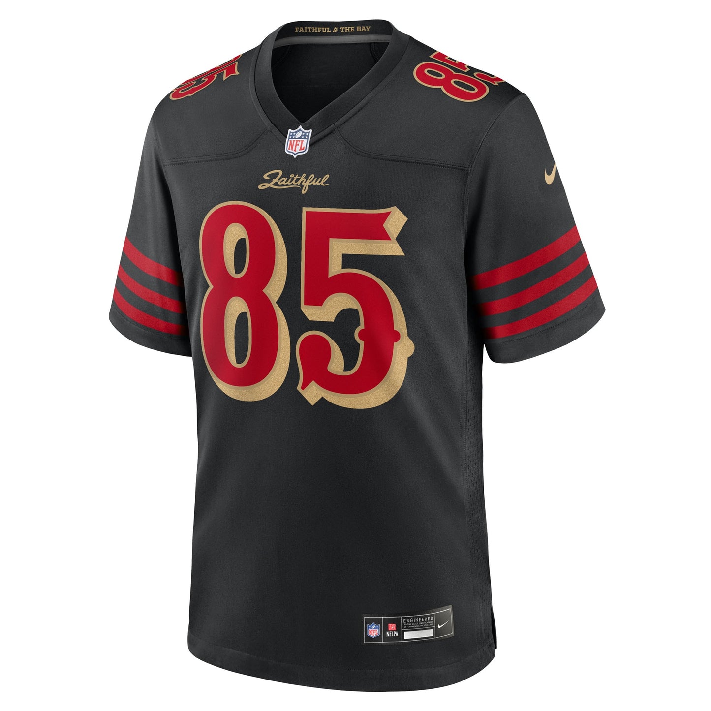 San Francisco 49ers Nike Game Rivalry  Jersey - Black - George Kittle - Mens
