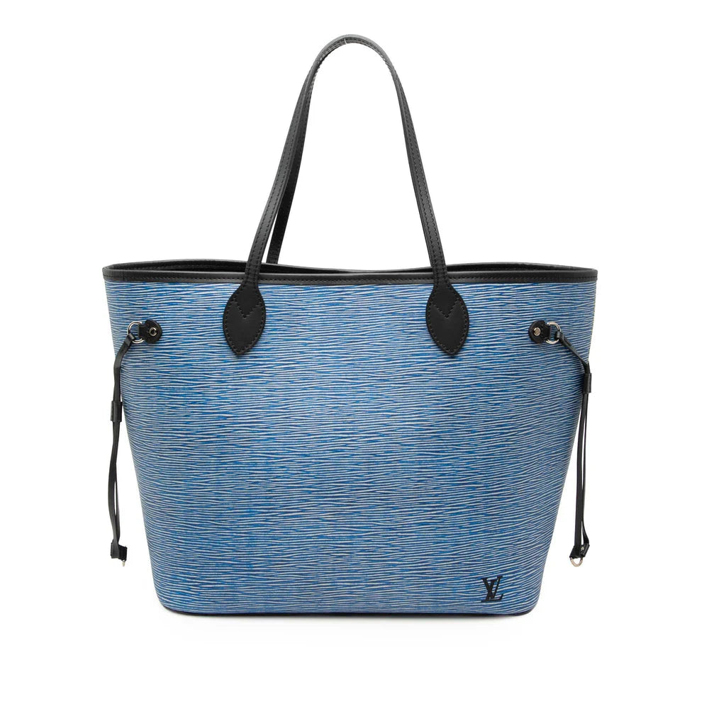 Louis Vuitton Epi Denim Neverfull MM Exterior Blue