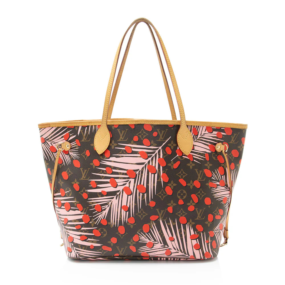Louis Vuitton Limited Edition Monogram Canvas Jungle Dots Neverfull MM Tote