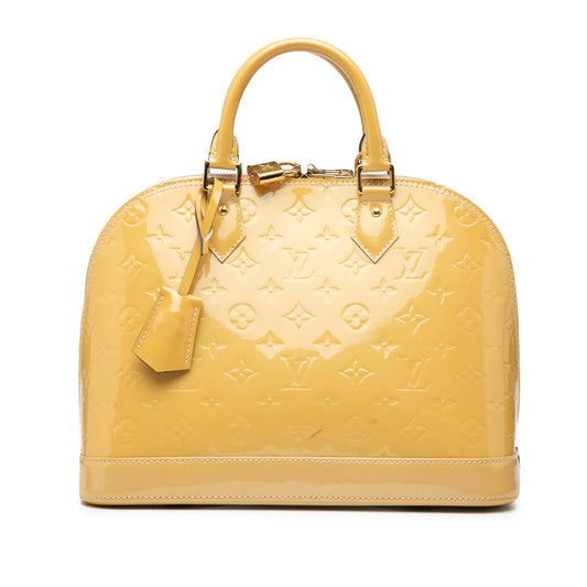 Louis Vuitton Monogram Vernis Alma PM Yellow