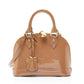 Louis Vuitton Monogram Vernis Alma BB Satchel Brown