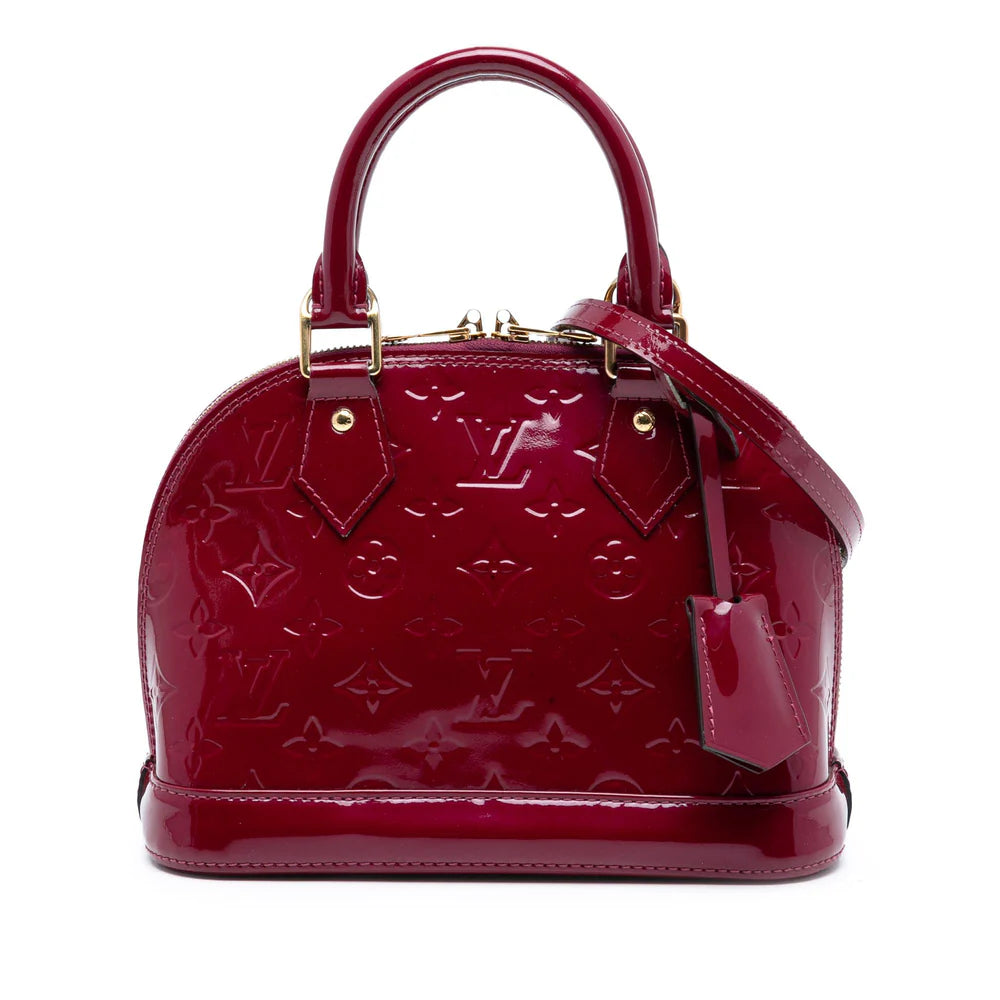 Louis Vuitton Monogram Vernis Alma BB Violet Red