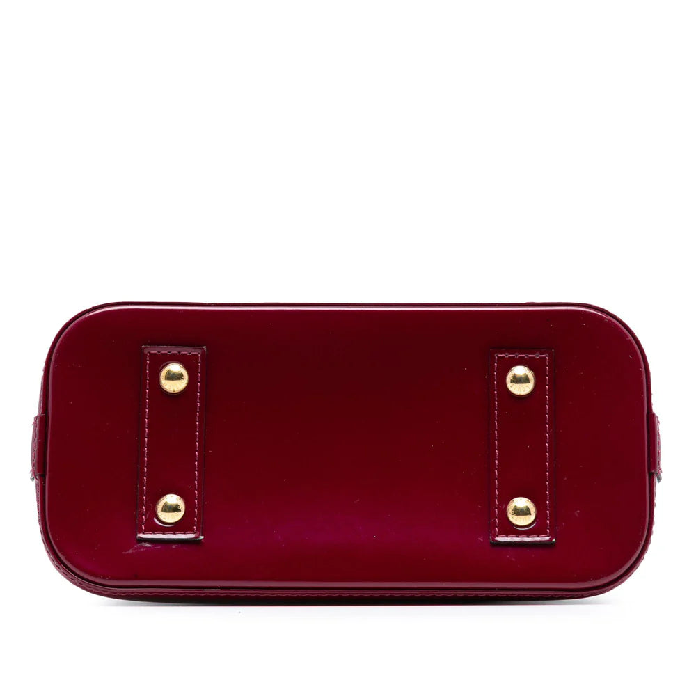Louis Vuitton Monogram Vernis Alma BB Violet Red