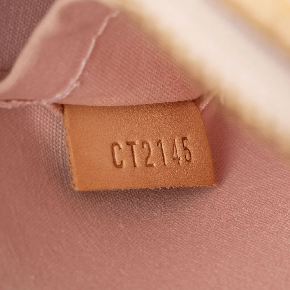 Louis Vuitton Monogram Vernis Alma BB Satchel Beige