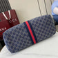 Gucci Gucci Giglio large tote bag in blue and white GG denim
