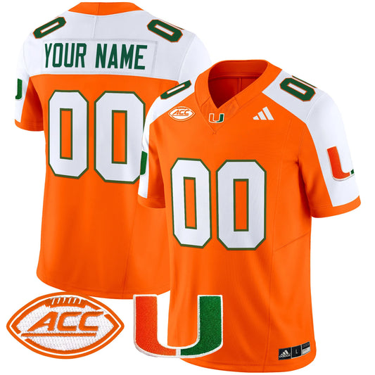Miami Hurricanes 2025 Vapor Limited Custom Jersey - All Stitched