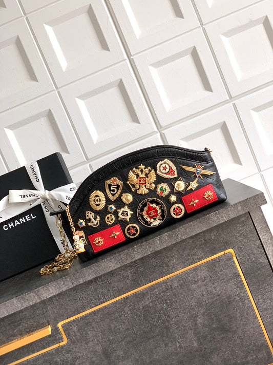 Chanel Paris Moscow Romanov charms bag. Love the purses black