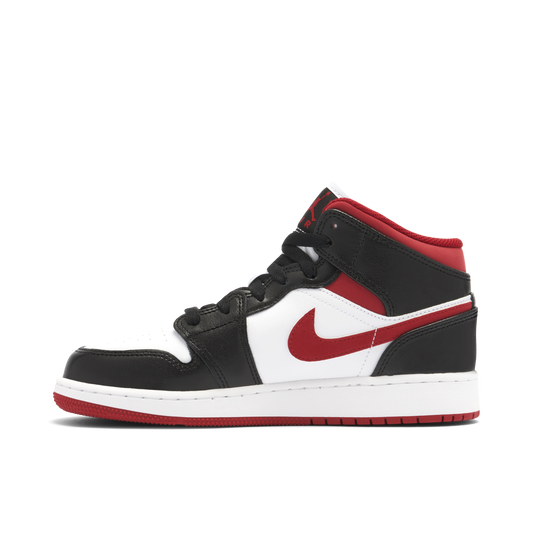 Air Jordan 1 Mid Gym Red Black White (GS)