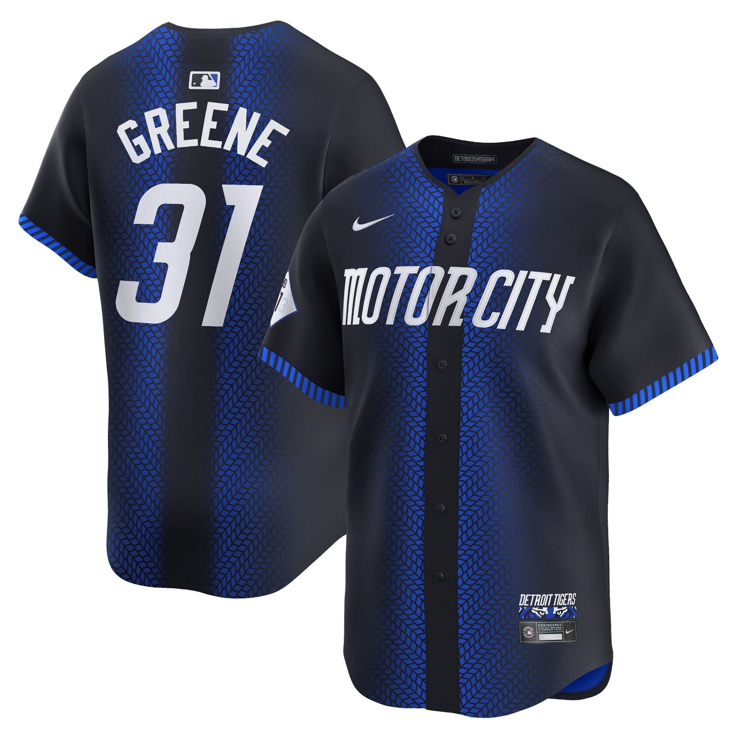 Riley Greene Detroit Tigers Nike 2024 City Connect Limited Jersey – Navy / Custom Name Gender