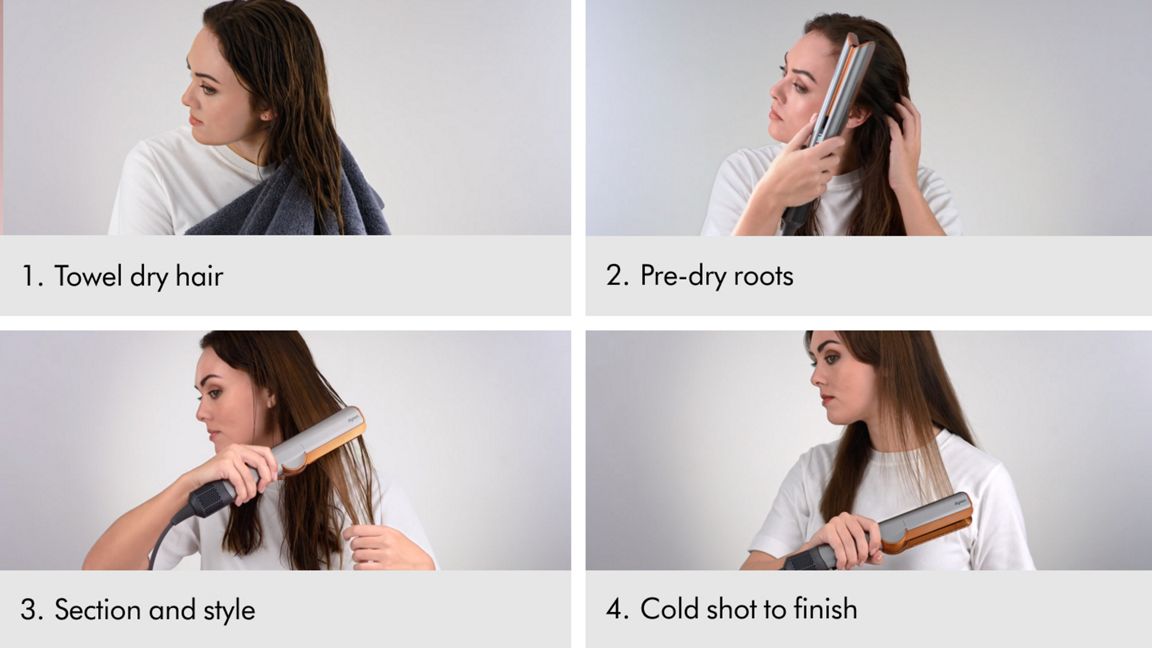 Dyson Airstrait straightener Prussian Blue Rich Copper