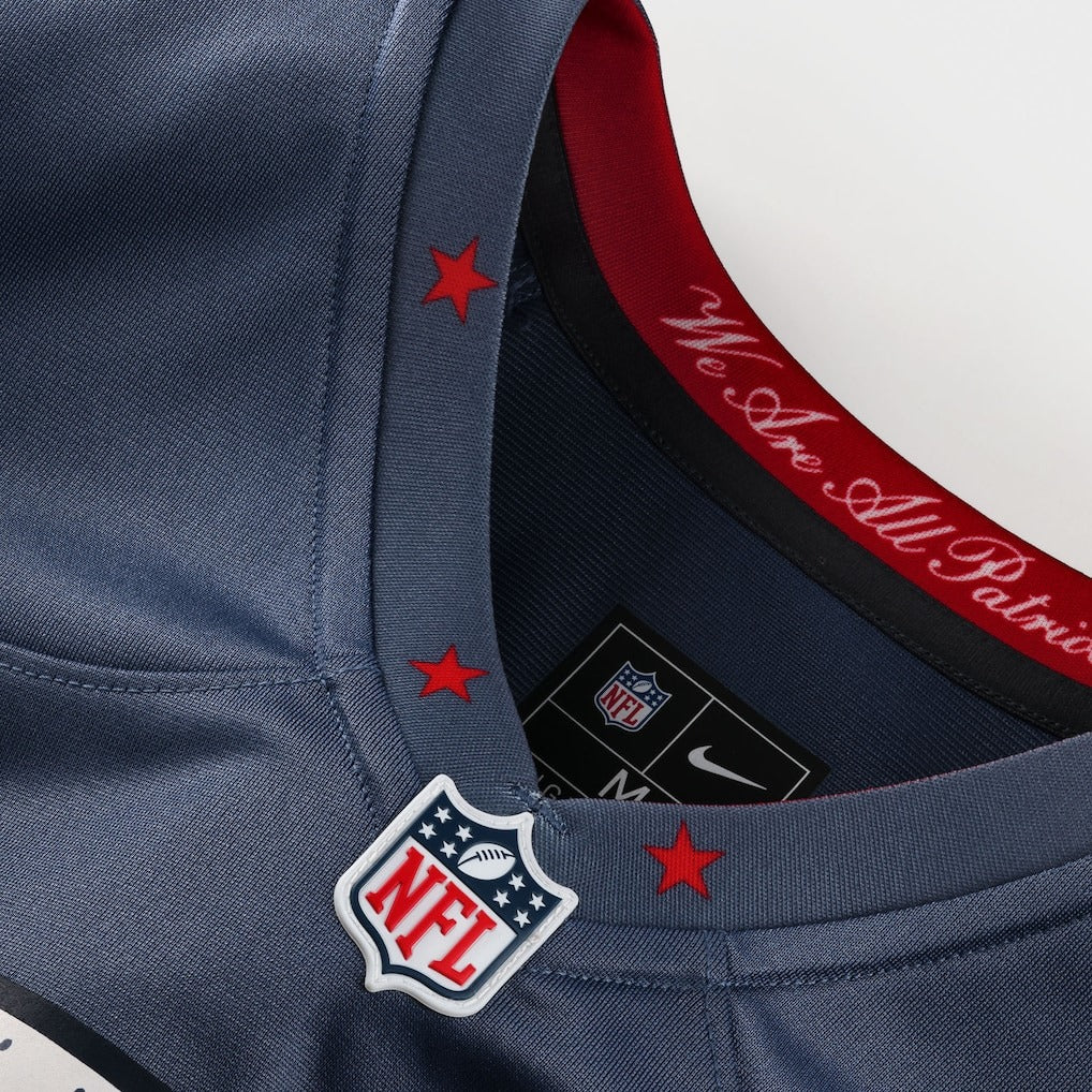 Drake Maye New England Patriots Nike 2025 Rivalries Collection Game Jersey - Midnight Navy