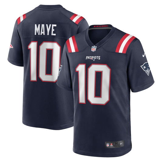 Drake Maye New England Patriots Nike 2025 Rivalries Collection Game Jersey - Midnight Navy