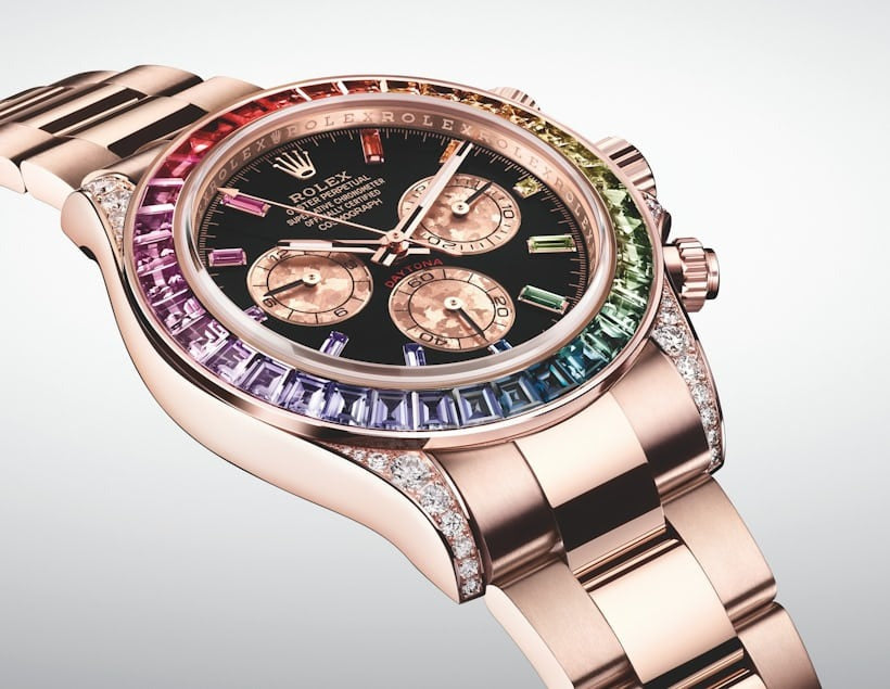 Rolex Cosmograph Daytona Everose Rainbow Watch ( 116595RBOW )