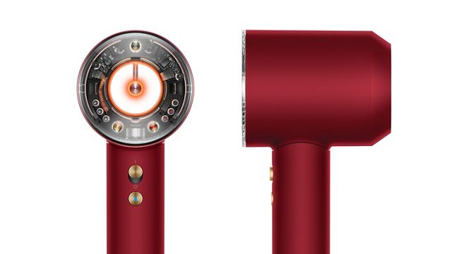 Dyson Supersonic Nural Hair Dryer Red Velvet Gold
