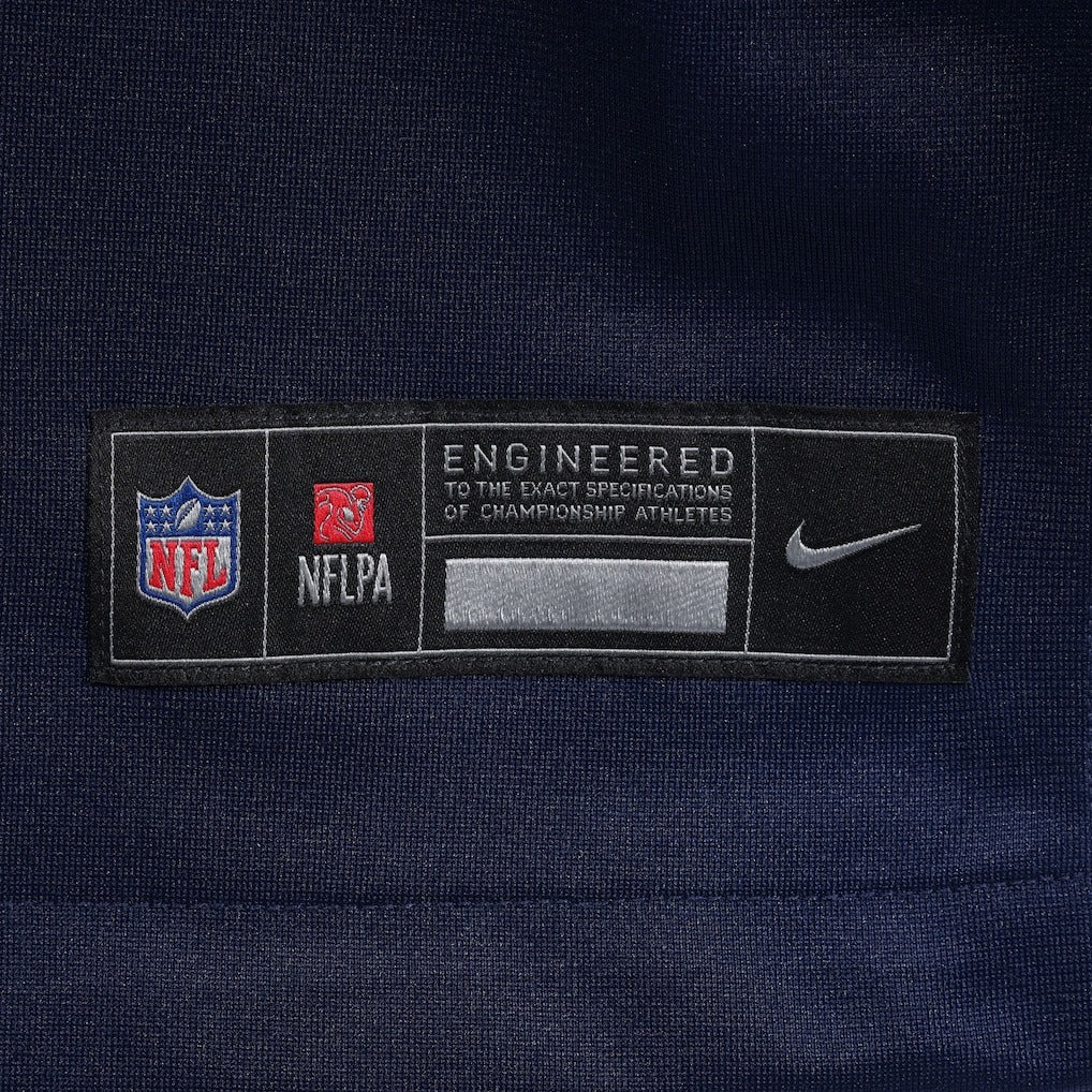 TreVeyon Henderson New England Patriots Nike 2025 Rivalries Collection Game Jersey - Storm Blue