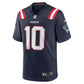 Drake Maye New England Patriots Nike 2025 Rivalries Collection Game Jersey - Midnight Navy