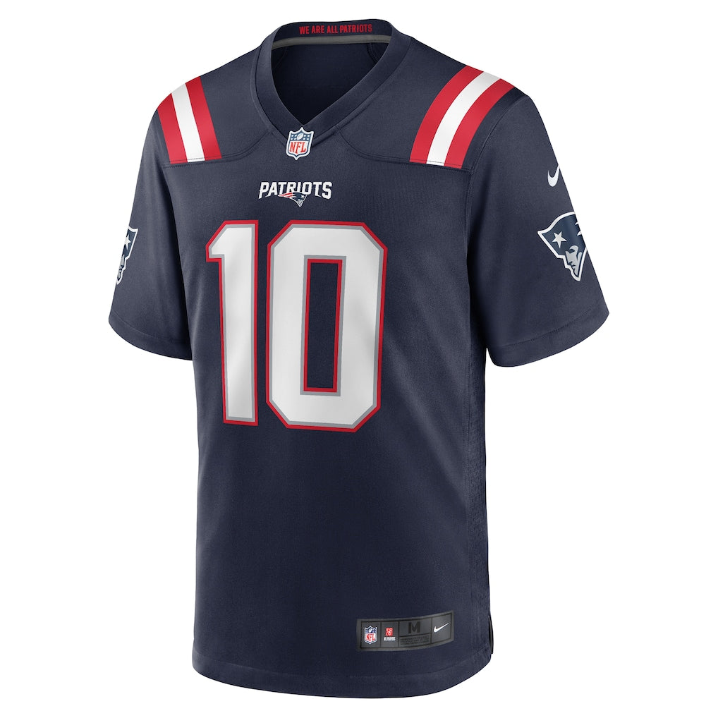 Drake Maye New England Patriots Nike 2025 Rivalries Collection Game Jersey - Midnight Navy