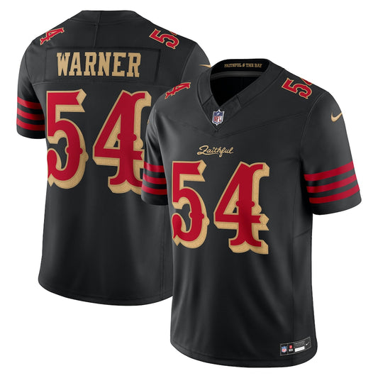 Fred Warner Black Nike 2025 Rivalries Collection Game Jersey