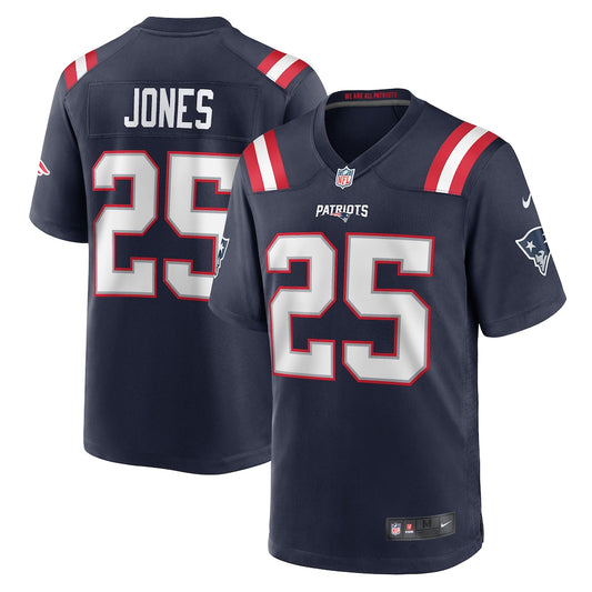 Marcus Jones New England Patriots Nike 2025 Rivalries Collection Game Jersey