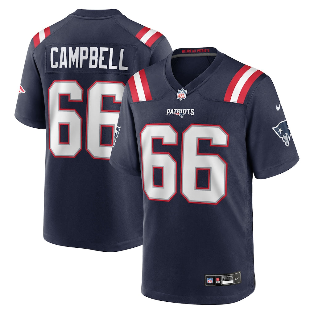 Will Campbell New England Patriots Nike 2025 Rivalries Collection Game Jersey